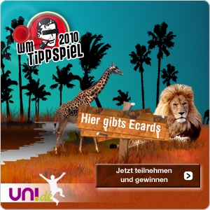 Zur Fussball-Weltmeisterschaft 2010 geht das edgar.de Tippspiel in eine neue Runde