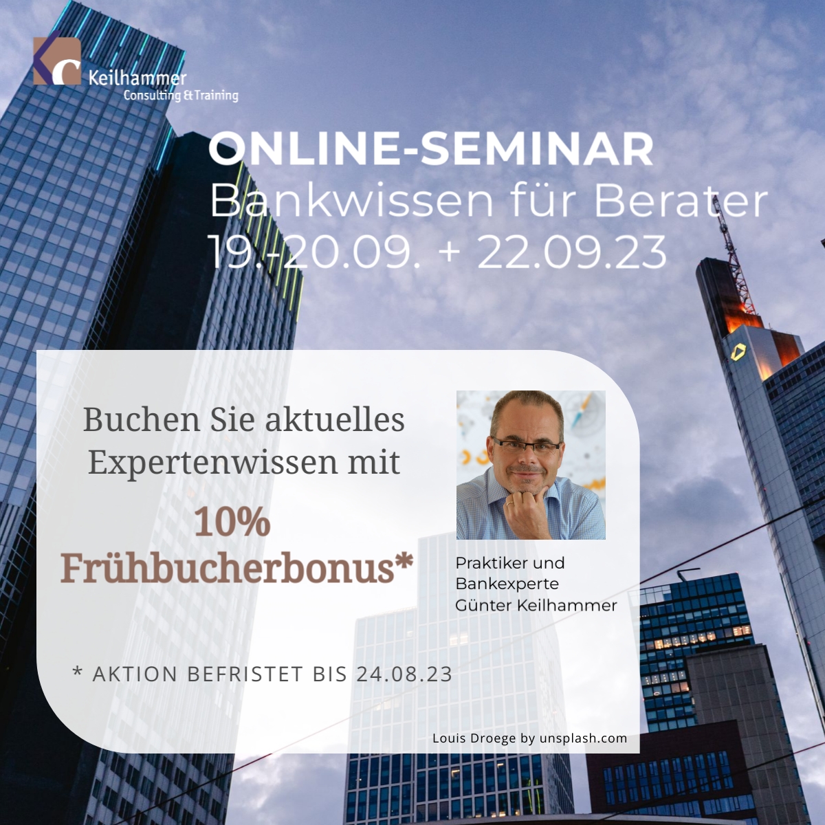 PefekterÜberblicküber die Tätigkeit von Banken mit Blick in die Zukunft des Banking (Bildquelle: Louis Droege by unsplash.com)