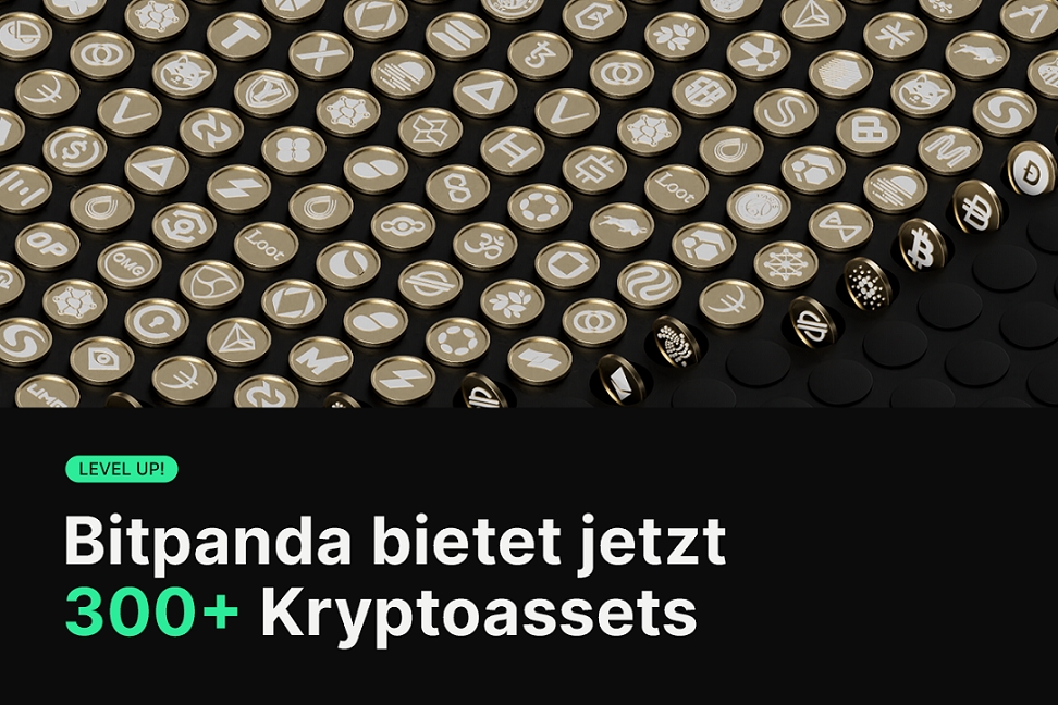 Level Up! Bitpanda bietet jetzt 300+ Kryptoassets (Bildquelle: Bitpanda) Level Up! Bitpanda bietet jetzt 300+ Kryptoassets (Bildquelle: Bitpanda)