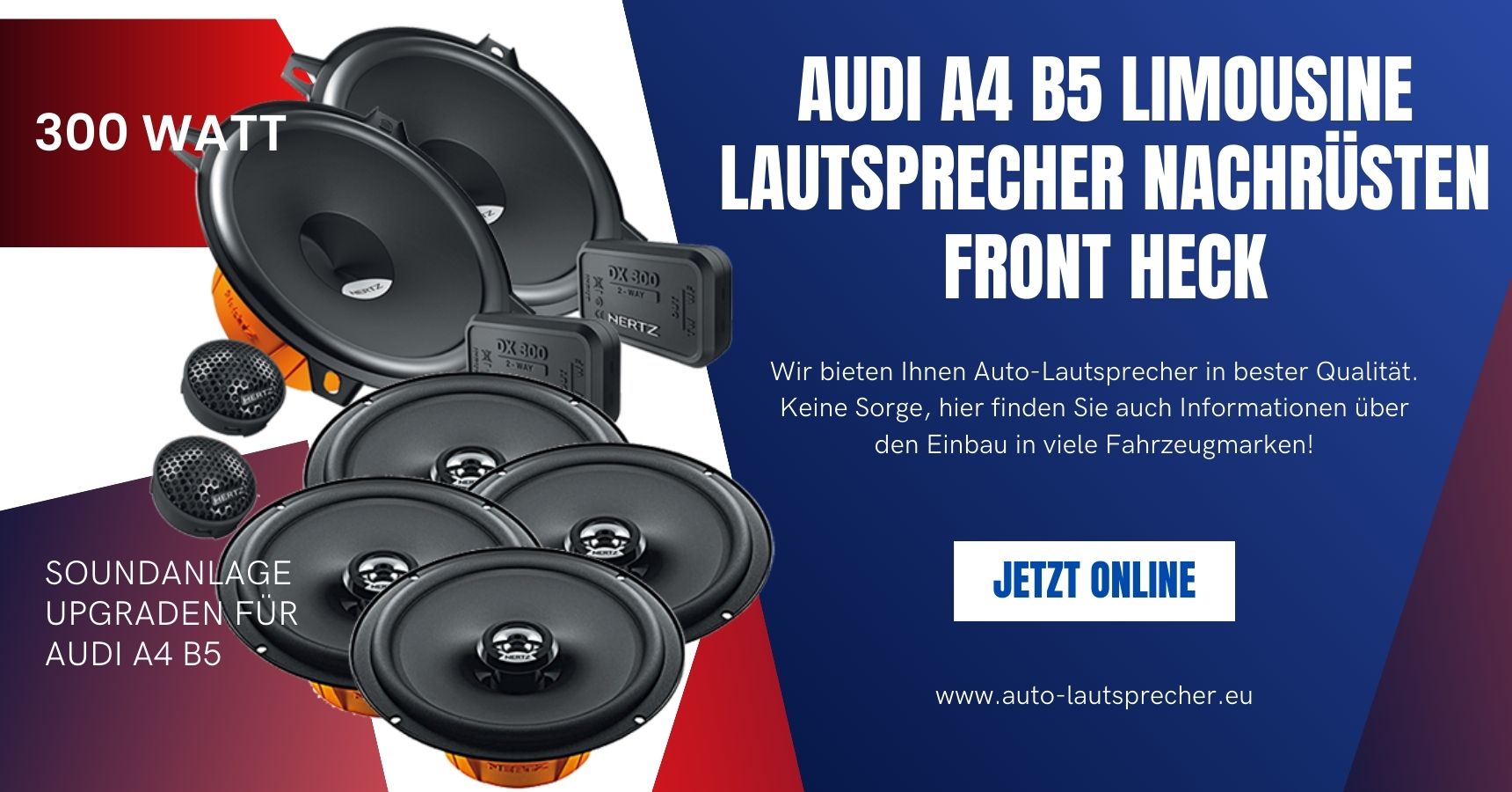 Audi A4 B5 Limousine Lautsprecher nachrüsten Front Heck (Die Bildrechte liegen bei dem Verfasser der Mitteilung.) Audi A4 B5 Limousine Lautsprecher nachrüsten Front Heck (Die Bildrechte liegen bei dem Verfasser der Mitteilung.)