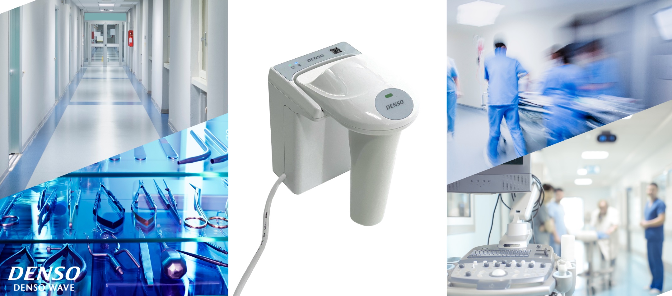 DENSO unterstützt das Gesundheitswesen mit mobiler Datenerfassung, dem QR Code und dem SC1-QB Scanner bei der Digitalisierung. DENSO unterstützt das Gesundheitswesen mit mobiler Datenerfassung, dem QR Code und dem SC1-QB Scanner bei der Digitalisierung.