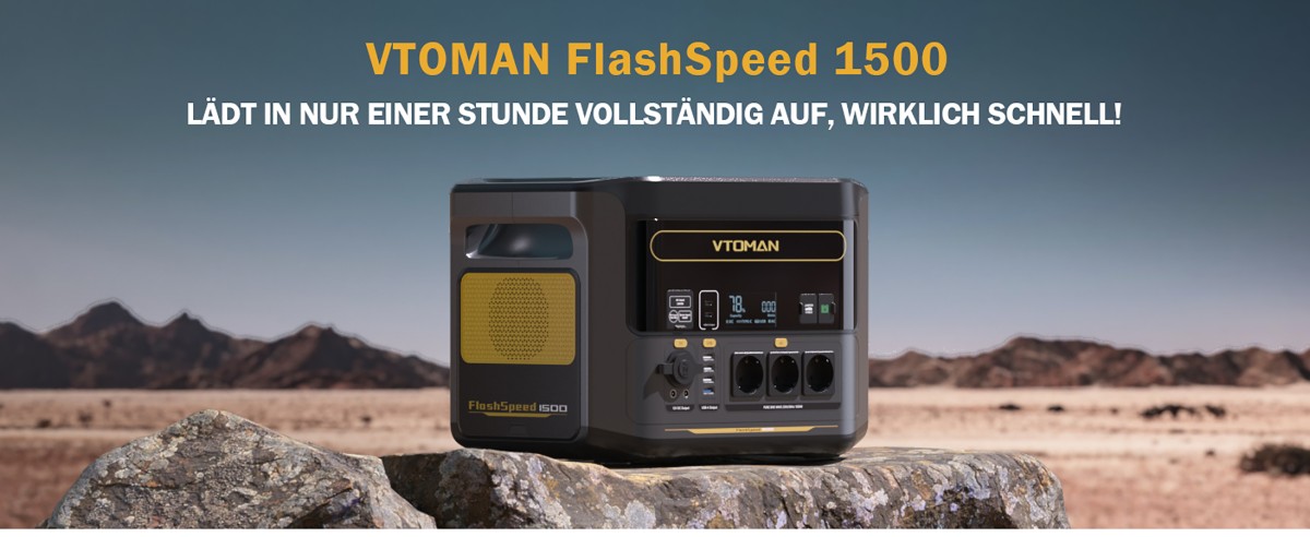 VTOMAN FlashSpeed 1500 Energiezentrale: Mobilität und Funktionalität in einem einzigen Paket. Ein üb (© ) VTOMAN FlashSpeed 1500 Energiezentrale: Mobilität und Funktionalität in einem einzigen Paket. Ein üb (© )