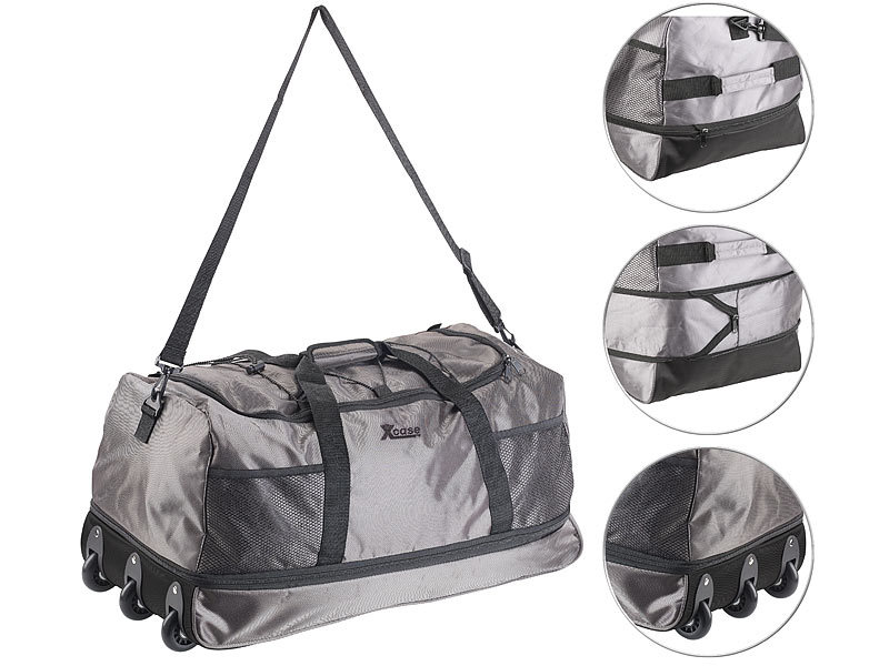 Xcase Reisetasche mit Trolley-Funktion, faltbar, erweiterbar (Die Bildrechte liegen bei dem Verfasser der Mitteilung.) Xcase Reisetasche mit Trolley-Funktion, faltbar, erweiterbar (Die Bildrechte liegen bei dem Verfasser der Mitteilung.)