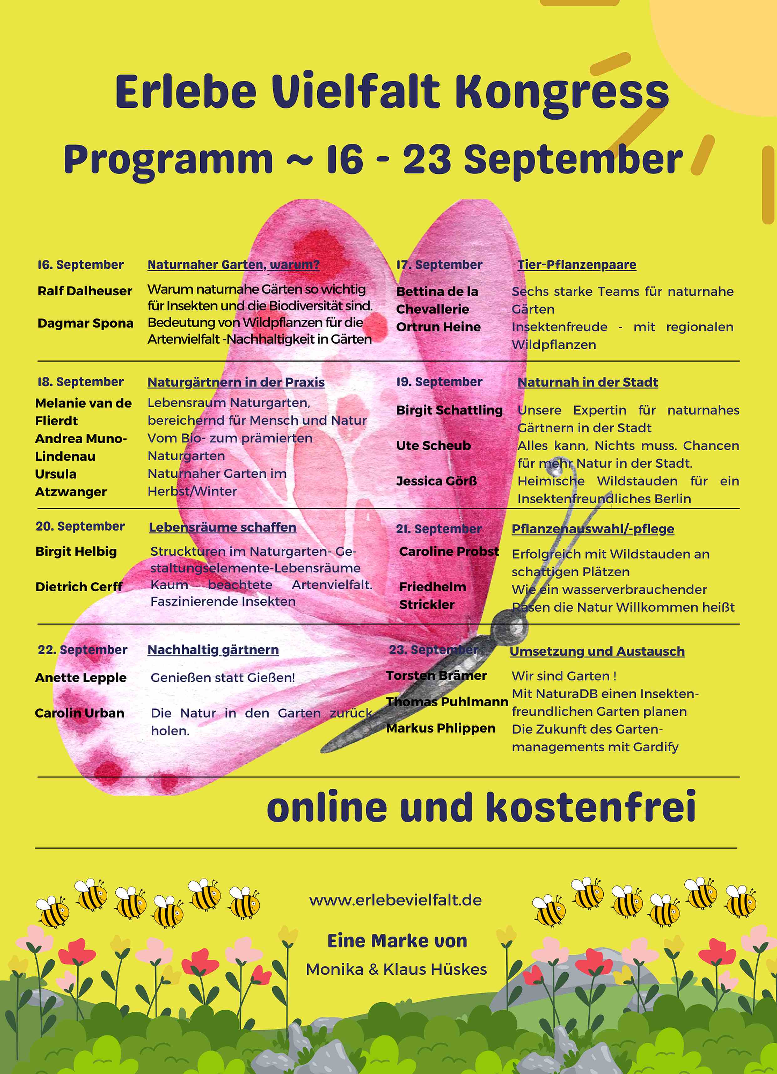 Programm Erlebe Vielfalt Online Kongress