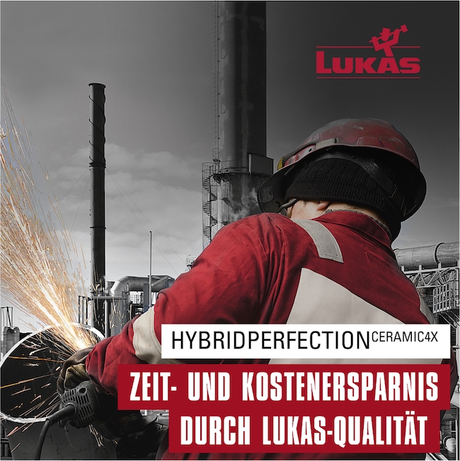 Ergonomische Vorteile = finanzielle Einsparungen? Ja! Mit LUKAS-Schleifmitteln (Die Bildrechte liegen bei dem Verfasser der Mitteilung.)