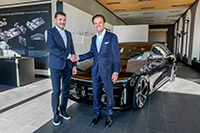 l:Eric Bach, Senior Vice President Lucid, r:Giacomo Carelli, CEO der CA Auto Bank l:Eric Bach, Senior Vice President Lucid, r:Giacomo Carelli, CEO der CA Auto Bank