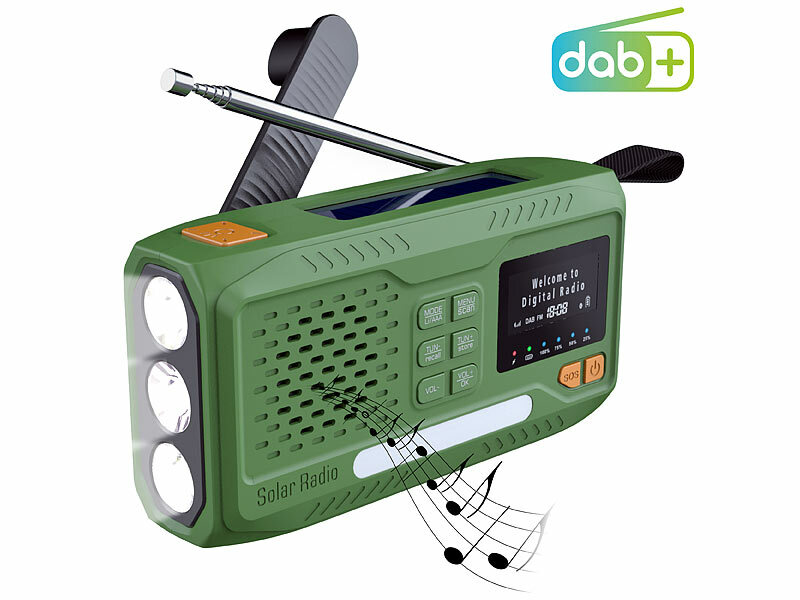 infactory Mobiles DAB+-Kurbelradio SOL-1550 mit EWF (Die Bildrechte liegen bei dem Verfasser der Mitteilung.) infactory Mobiles DAB+-Kurbelradio SOL-1550 mit EWF (Die Bildrechte liegen bei dem Verfasser der Mitteilung.)