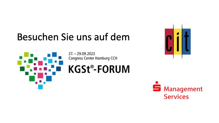 S-Management Services und cit präsentieren ihre Full-Service-Lösungen auf dem KGSt-Forum (Die Bildrechte liegen bei dem Verfasser der Mitteilung.)