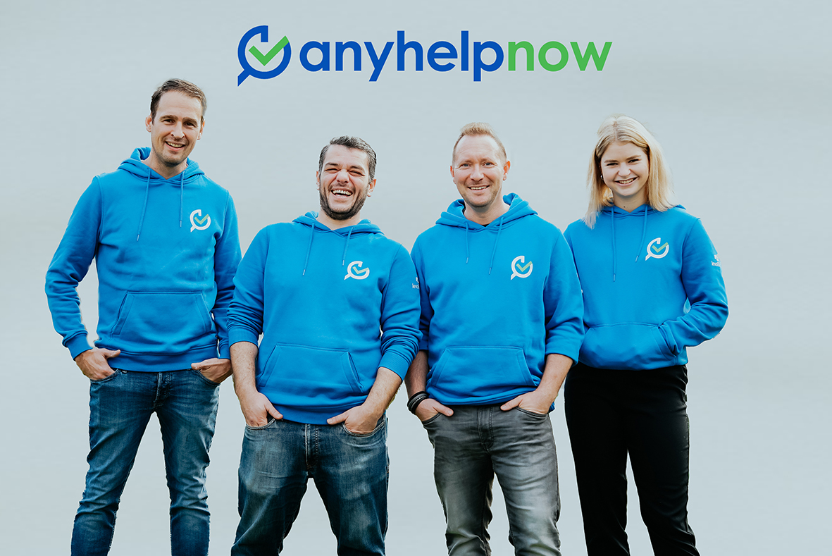 Das Team hinter anyhelpnow (Bildquelle: AnyHelpNow Services GmbH& Co. KG)