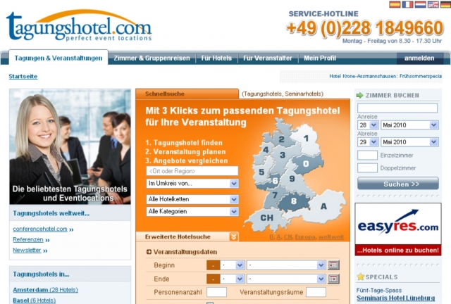 Tagungshotels stehen 2010 noch mehr unter Druck Tagungshotels stehen 2010 noch mehr unter Druck
