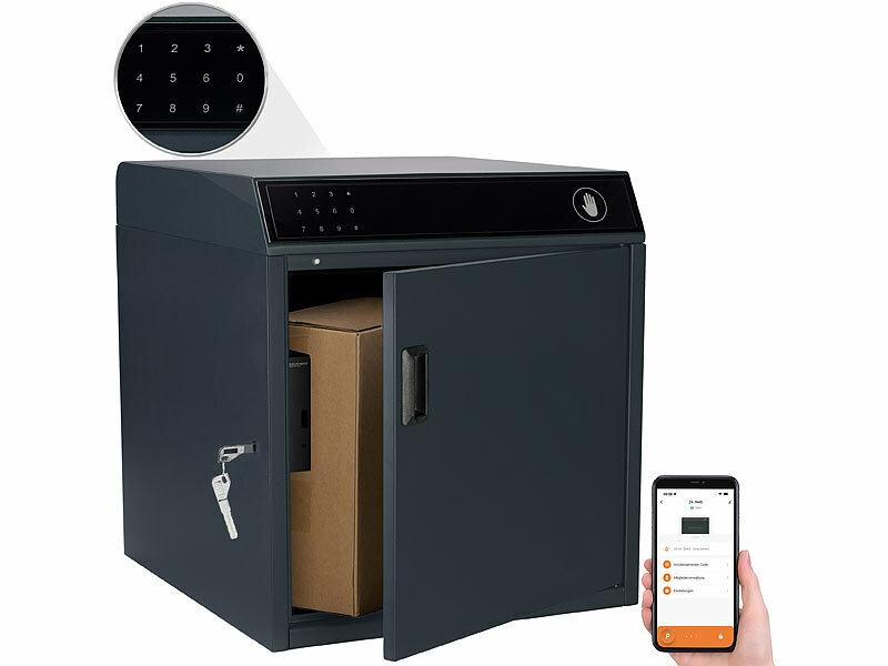 AGT Smarter Paketbriefkasten XL aus Stahl, PIN, App, IP55 (Die Bildrechte liegen bei dem Verfasser der Mitteilung.) AGT Smarter Paketbriefkasten XL aus Stahl, PIN, App, IP55 (Die Bildrechte liegen bei dem Verfasser der Mitteilung.)