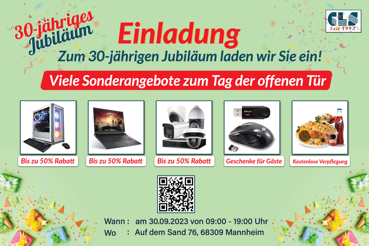 CLS Computer 30-jährige Jubiläum CLS Computer 30-jährige Jubiläum