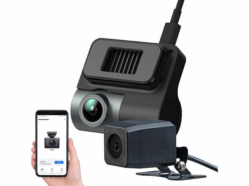 NavGear Kompakte 4K-Dashcam MDV-3000 mit Full-HD-Heckkamera (Die Bildrechte liegen bei dem Verfasser der Mitteilung.)