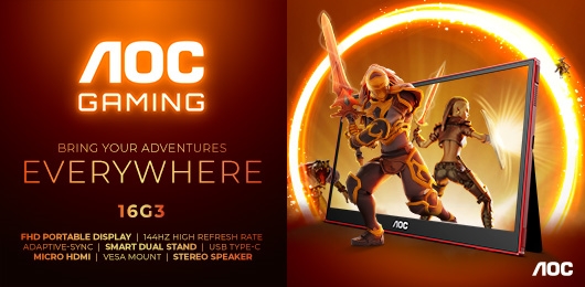 Freiheit unterwegs: der AOC GAMING 16G3 (Die Bildrechte liegen bei dem Verfasser der Mitteilung.)