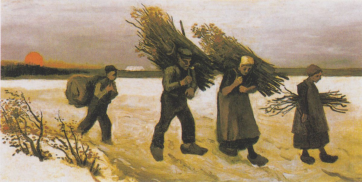 Holzsammler im Schnee, Vincent van Gogh Holzsammler im Schnee, Vincent van Gogh