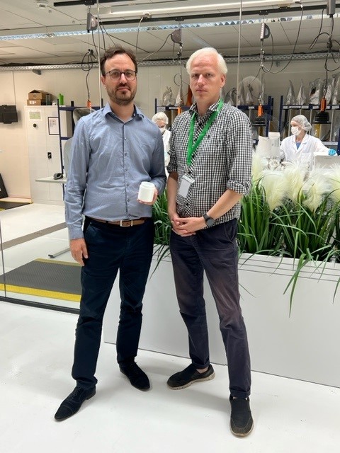Oliver Schulz, CCO Grünhorn, mit Jürgen Kasek, Fraktion der Grünen in Leipzig (c) Grünhorn Oliver Schulz, CCO Grünhorn, mit Jürgen Kasek, Fraktion der Grünen in Leipzig (c) Grünhorn