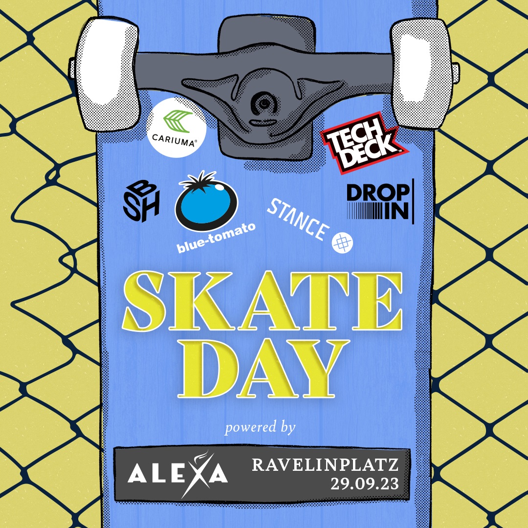 Am 29. September präsentiert das ALEXA den Blue Tomato Skate Day. (Bildquelle: Sierra Germany GmbH)
