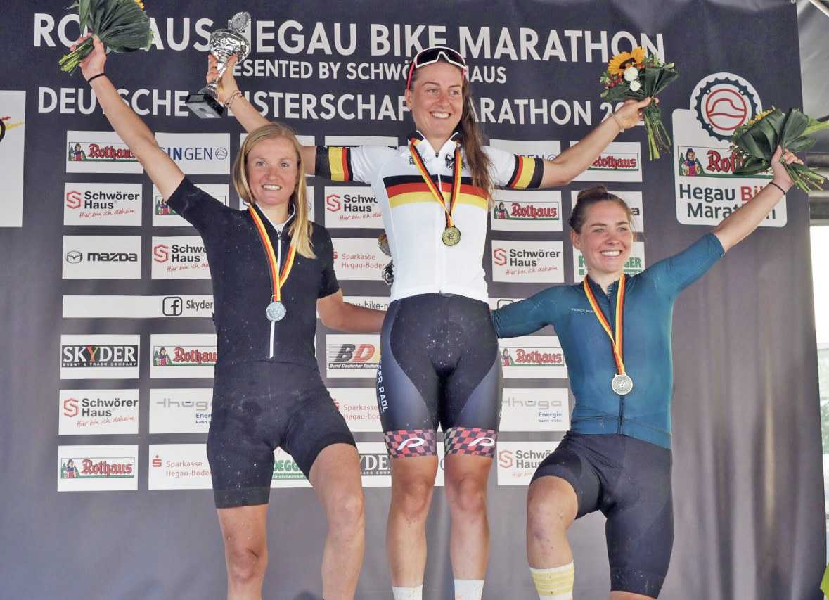 Deutscher Meistertitel für Tanja Priller vom RSC Wolfratshausen beim Hegau Mountainbike-Marathon (Bildquelle: Tanja Priller)