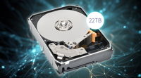 Toshiba-Enterprise-HDD MG10F mit 22 TB (Quelle: Toshiba) Toshiba-Enterprise-HDD MG10F mit 22 TB (Quelle: Toshiba)