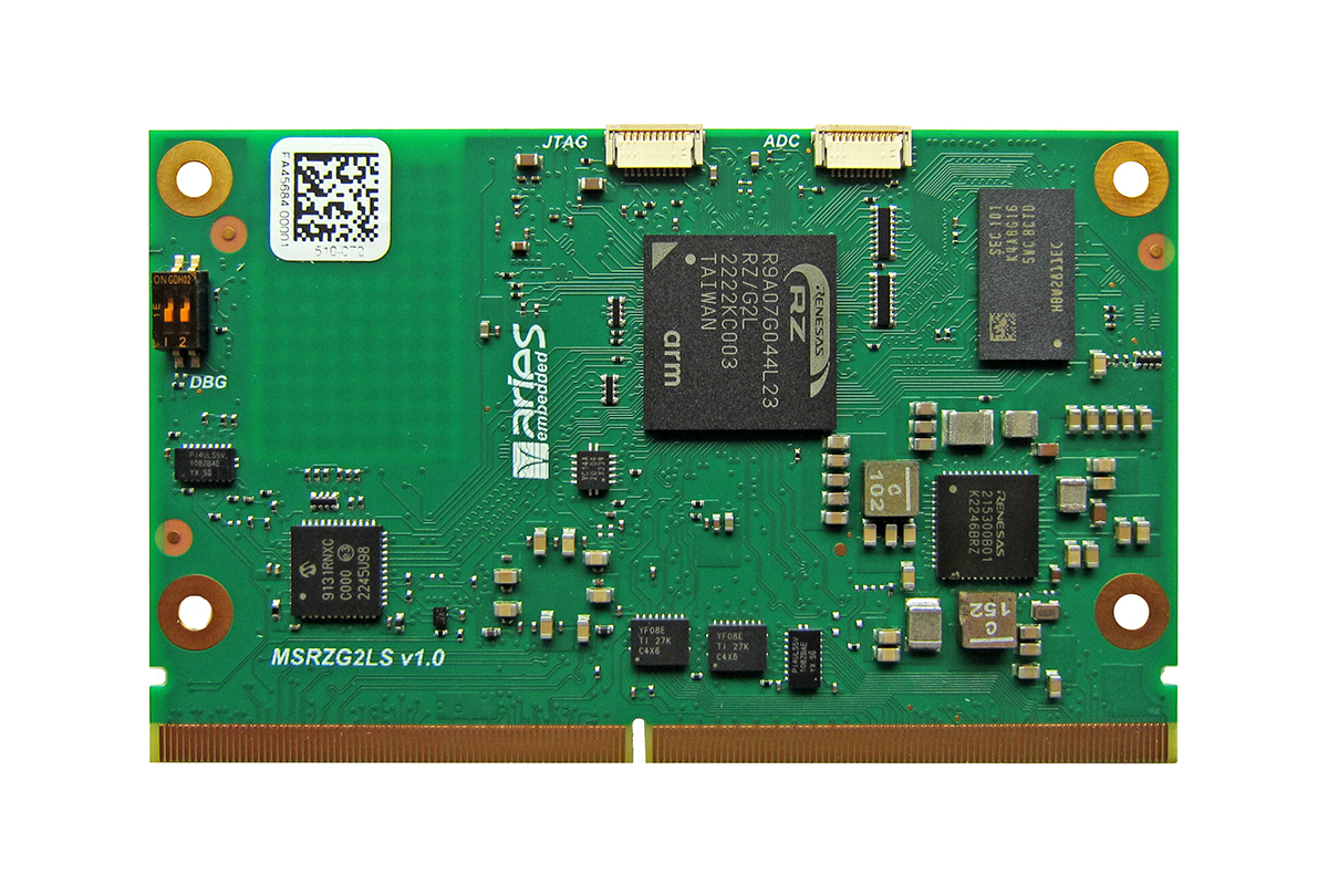 ARIES Embedded stellt SMARC®-konforme SoM MRZG2LS und MRZV2LS auf Basis der Renesas RZ CPU vor (Die Bildrechte liegen bei dem Verfasser der Mitteilung.) ARIES Embedded stellt SMARC®-konforme SoM MRZG2LS und MRZV2LS auf Basis der Renesas RZ CPU vor (Die Bildrechte liegen bei dem Verfasser der Mitteilung.)