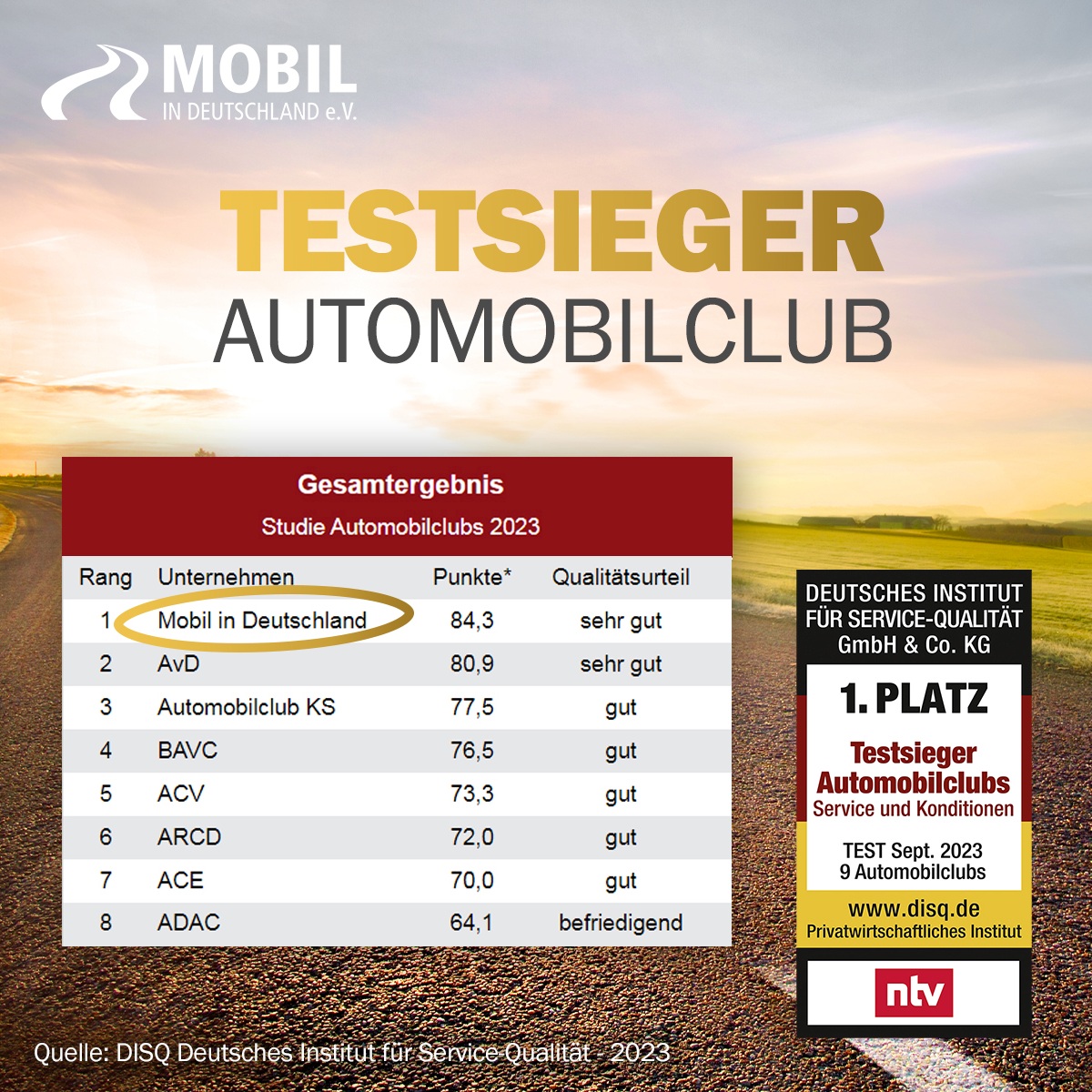 Testsieger 2023: Mobil in Deutschland e.V. Testsieger 2023: Mobil in Deutschland e.V.