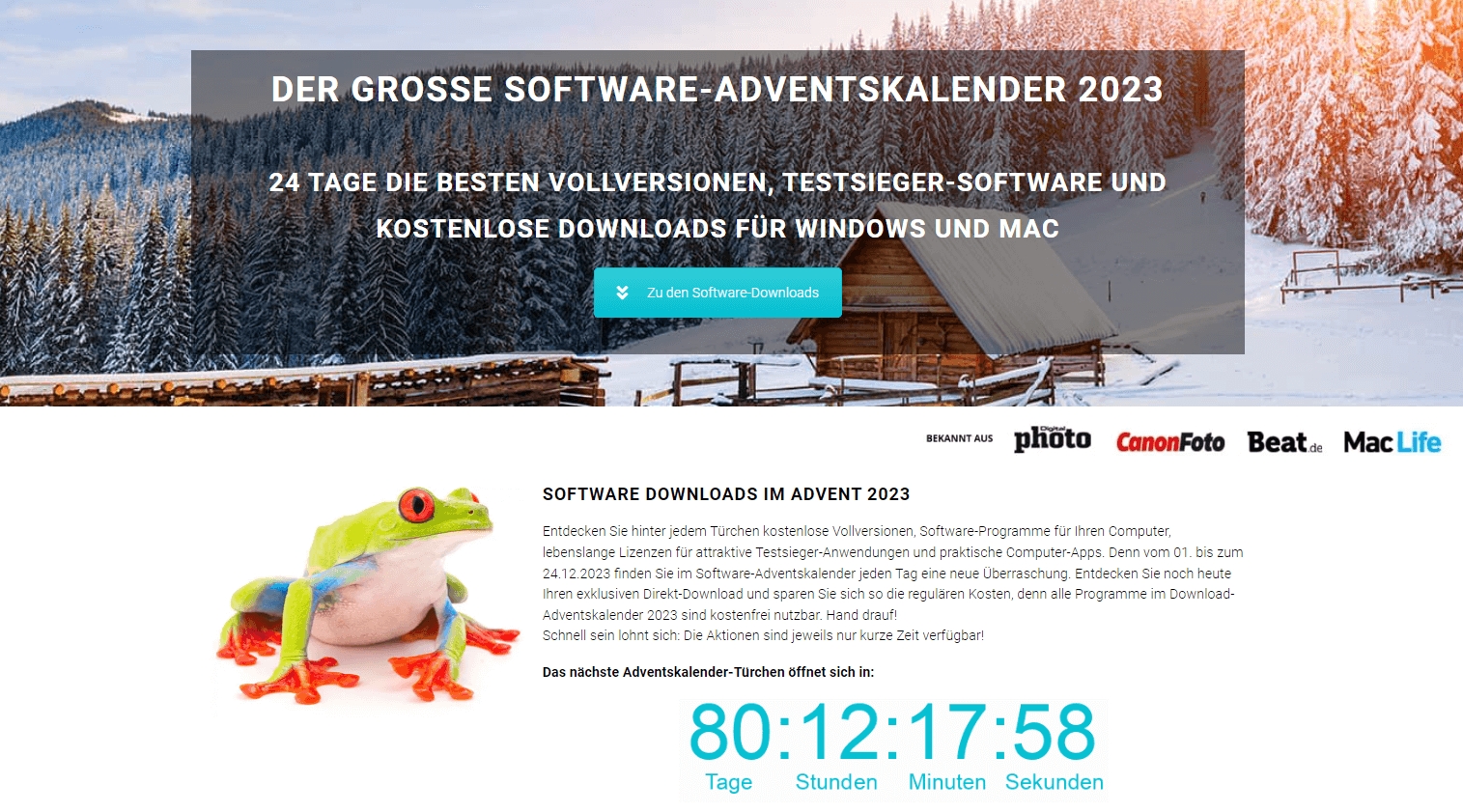 Software-Adventskalender 2024 (Die Bildrechte liegen bei dem Verfasser der Mitteilung.)