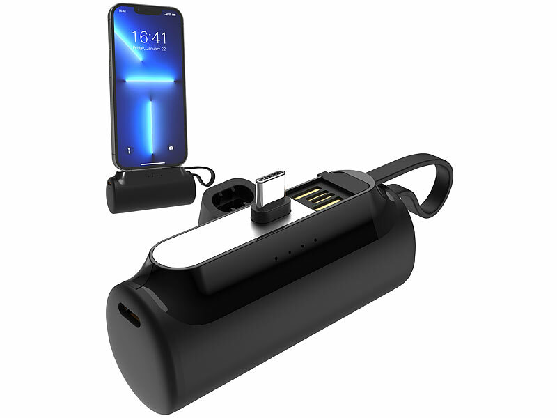 revolt Mini-Powerbank PB-270 mit USB-C-Stecker& USB-C-Buchse (Die Bildrechte liegen bei dem Verfasser der Mitteilung.) revolt Mini-Powerbank PB-270 mit USB-C-Stecker& USB-C-Buchse (Die Bildrechte liegen bei dem Verfasser der Mitteilung.)