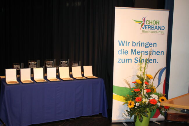 Die Zelter- und Pro Musica-Plaketten sowie die SILA AWARDS am 30. September in Bingen. (Bildquelle: S. Mangold / CV RLP)