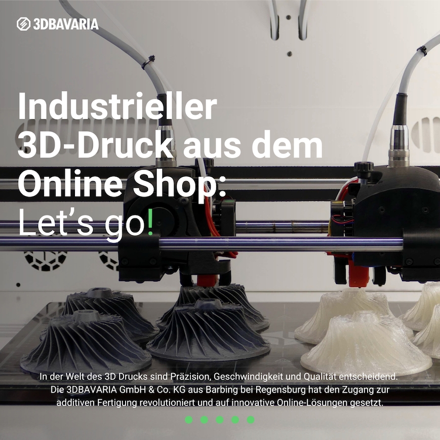 Industrieller 3D-Druck aus dem Online Kalkulator (Die Bildrechte liegen bei dem Verfasser der Mitteilung.)