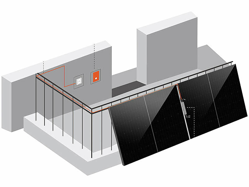 DAH Solar On-Grid-Balkon-Solaranlage, 600/800 Watt, MPPT (Die Bildrechte liegen bei dem Verfasser der Mitteilung.) DAH Solar On-Grid-Balkon-Solaranlage, 600/800 Watt, MPPT (Die Bildrechte liegen bei dem Verfasser der Mitteilung.)