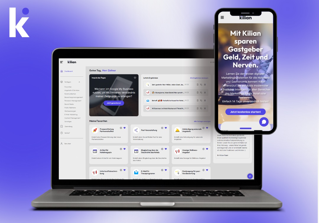 Das KI-Tool Kilian setzt neue Maßstäbe in der Digitalisierung von Hotellerie und Gastronomie (Bildquelle: CREA Werbeagentur GmbH)