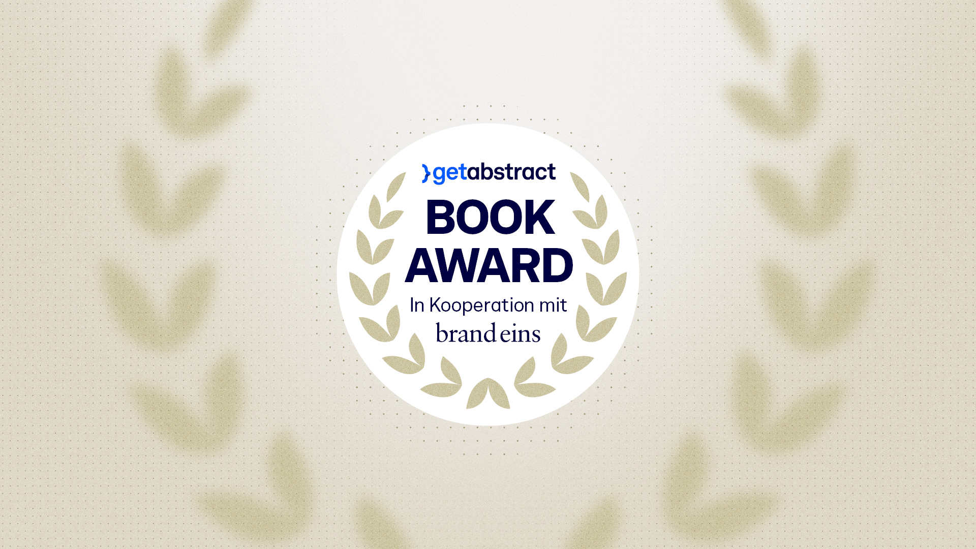 getAbstract International Book Award 2023 (Quelle: getAbstract)