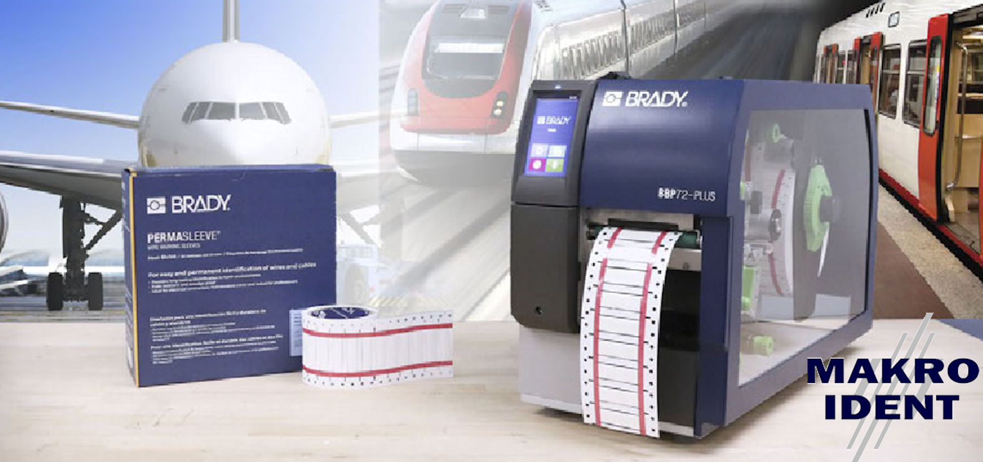 Brady BBP72-PLUS für das Bedrucken von Schrumpfschläuchen Brady BBP72-PLUS für das Bedrucken von Schrumpfschläuchen
