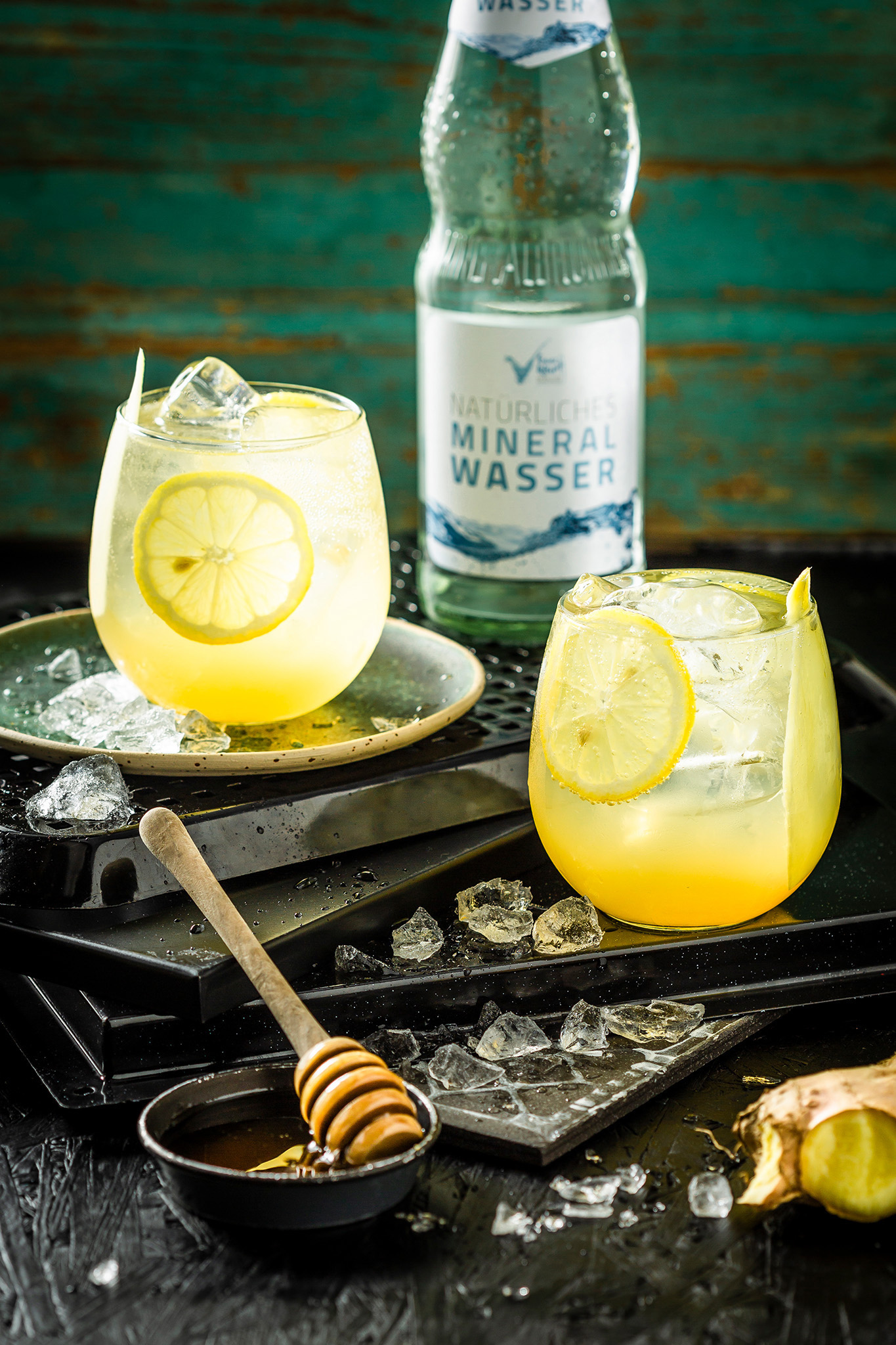 Erfrischender Switchel mit Mineralwasser und Ingwer (Die Bildrechte liegen bei dem Verfasser der Mitteilung.) Erfrischender Switchel mit Mineralwasser und Ingwer (Die Bildrechte liegen bei dem Verfasser der Mitteilung.)