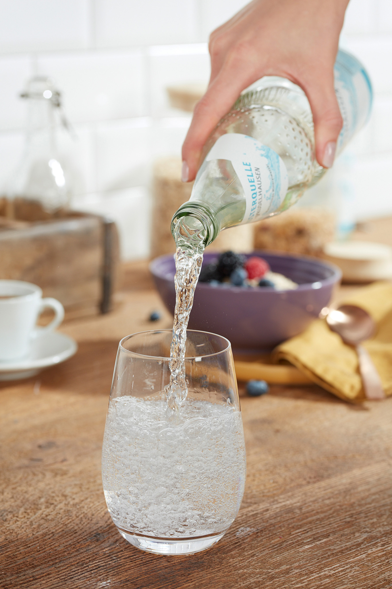 Circa 15 bis 30 Minuten vor Beginn des Lauftrainings sollte man zwischen 0,3 und 0,5 Liter trinken. (Die Bildrechte liegen bei dem Verfasser der Mitteilung.)