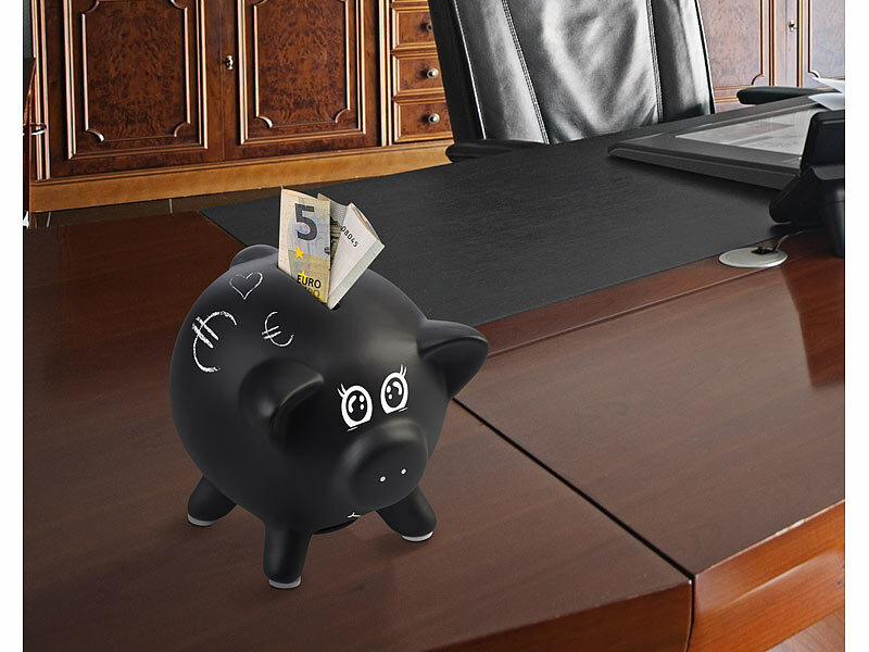 Playtastic Keramik-Sparschwein mit Tafellack zum Beschriften (Die Bildrechte liegen bei dem Verfasser der Mitteilung.)