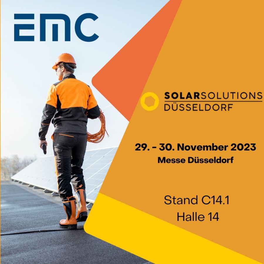 EMC-direct auf der Solar Solutions Düsseldorf (© EMC-direct) EMC-direct auf der Solar Solutions Düsseldorf (© EMC-direct)