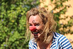 Die Clownin als Trägerin der Freude (Die Bildrechte liegen bei dem Verfasser der Mitteilung.) Die Clownin als Trägerin der Freude (Die Bildrechte liegen bei dem Verfasser der Mitteilung.)