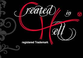 Label mit Phantasie: Created in Hell Label mit Phantasie: Created in Hell