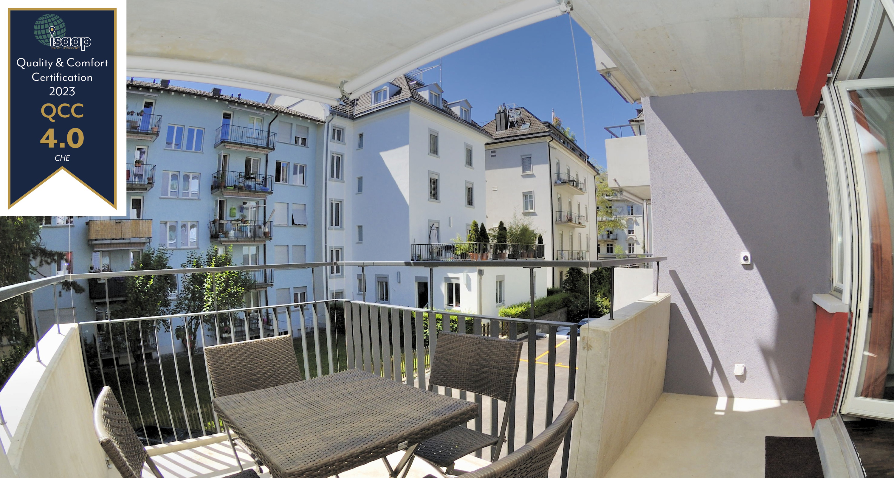 Möblierte Wohnung von PABS mit herrlichem Balkon und super Aussicht zentral in Zürich Möblierte Wohnung von PABS mit herrlichem Balkon und super Aussicht zentral in Zürich