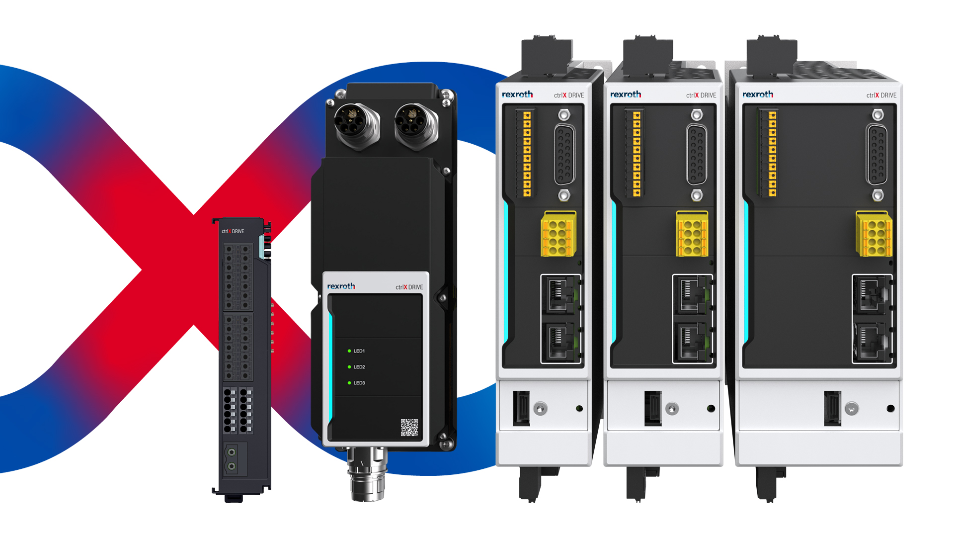Bosch Rexroth zeigt auf der SPS 2023 drei neue Lösungen aus dem Antriebsportfolio ctrlX DRIVE. (Bildquelle: Bosch Rexroth AG) Bosch Rexroth zeigt auf der SPS 2023 drei neue Lösungen aus dem Antriebsportfolio ctrlX DRIVE. (Bildquelle: Bosch Rexroth AG)