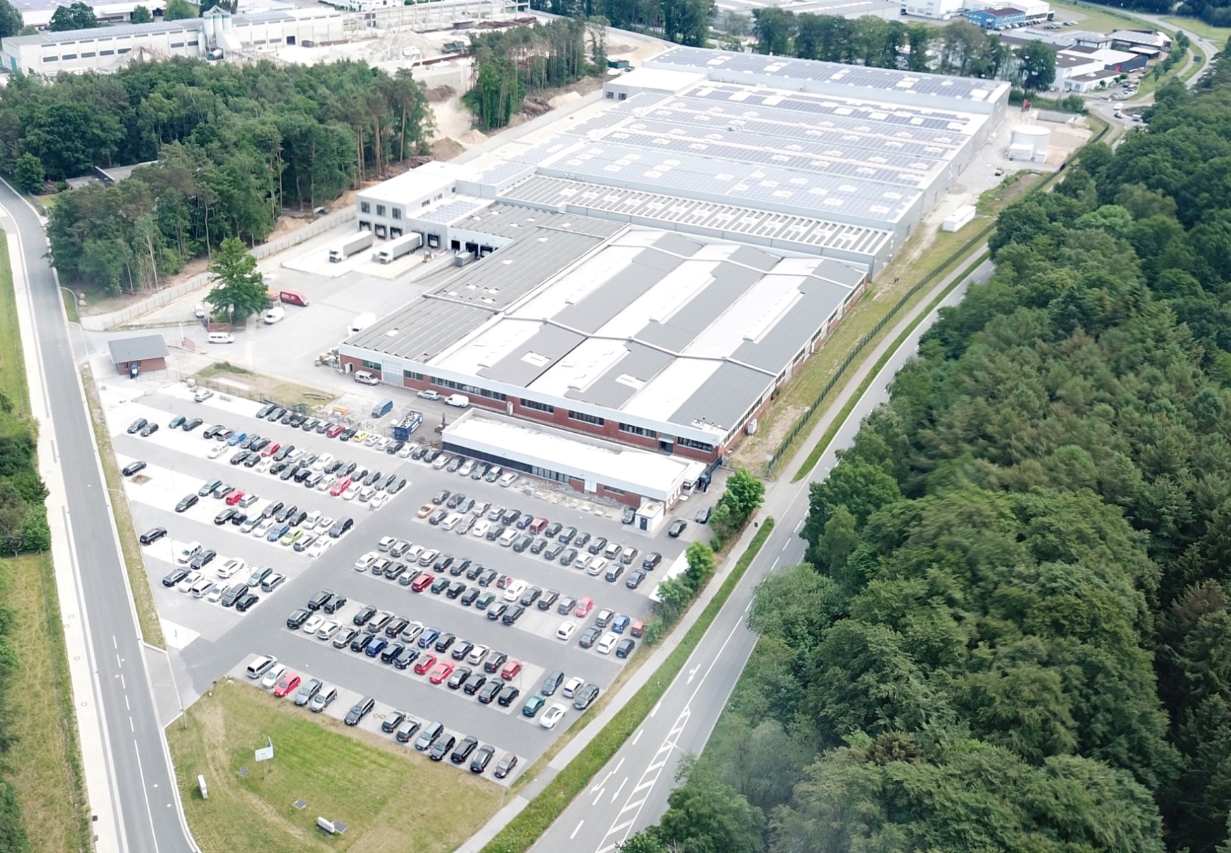 Das Logistikzentrum in Marienfeld. (Bildquelle:©Arvato)