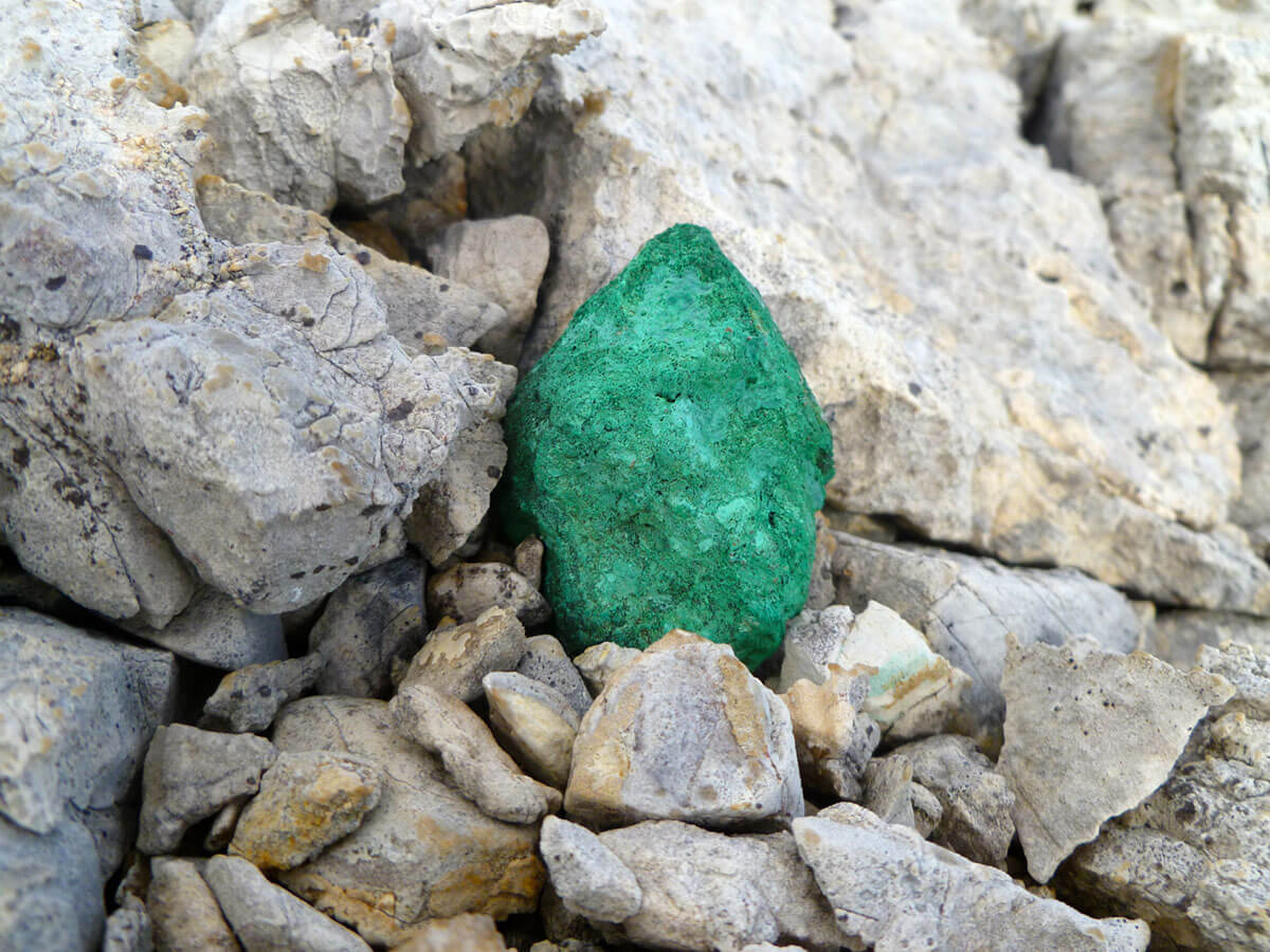 Kupfermineralisierung vom Storm-Projekt; Foto: Aston Bay Holdings Kupfermineralisierung vom Storm-Projekt; Foto: Aston Bay Holdings