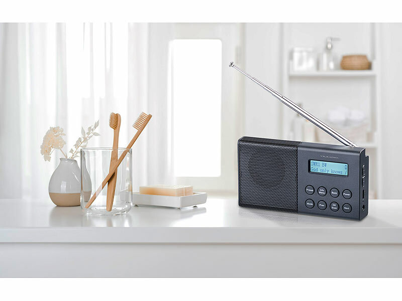 VR-Radio Digitales DAB+/FM-Taschenradio DOR-290 (ZX-3443), www.pearl.de (Die Bildrechte liegen bei dem Verfasser der Mitteilung.) VR-Radio Digitales DAB+/FM-Taschenradio DOR-290 (ZX-3443), www.pearl.de (Die Bildrechte liegen bei dem Verfasser der Mitteilung.)