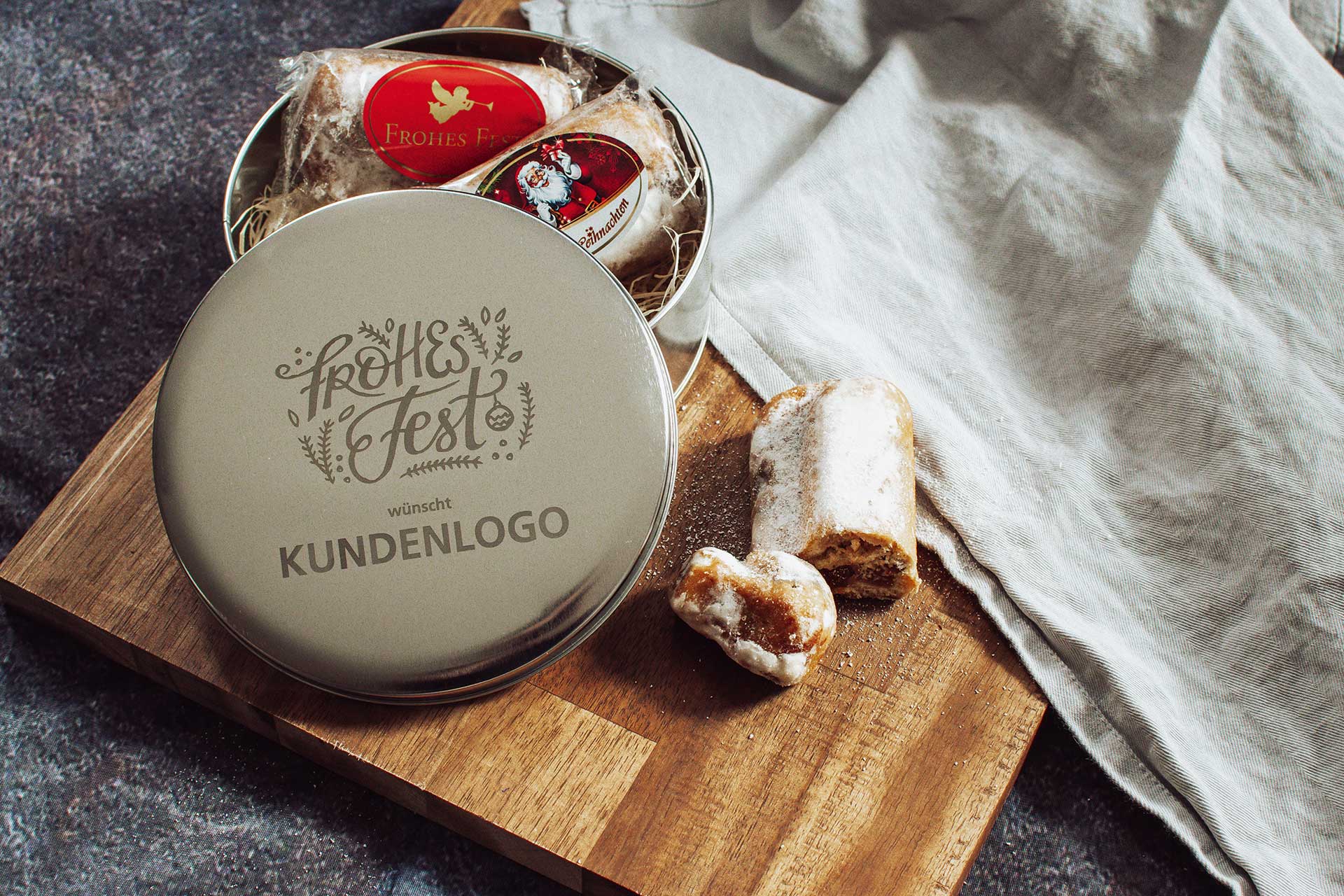 Individuelle regionale Geschenkideen in Weihnachtsdosen mit individeller oder Einheitsgravur (Die Bildrechte liegen bei dem Verfasser der Mitteilung.) Individuelle regionale Geschenkideen in Weihnachtsdosen mit individeller oder Einheitsgravur (Die Bildrechte liegen bei dem Verfasser der Mitteilung.)