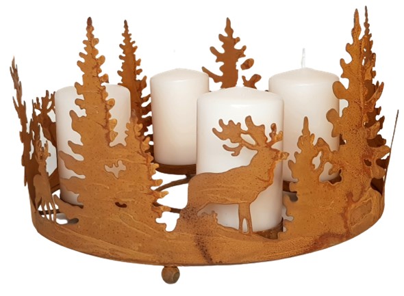 Adventskranz in Edel-Rostoptik mit 4 Kerzen. Tischdeko-online, Jola Simer, Dorsten, 30.10.2023 Adventskranz in Edel-Rostoptik mit 4 Kerzen. Tischdeko-online, Jola Simer, Dorsten, 30.10.2023