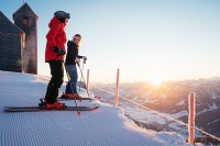 Letzte Abfahrt bei Sonnenuntergang (c) Marco Dullnig (Das Hohe Salve Sportresort)