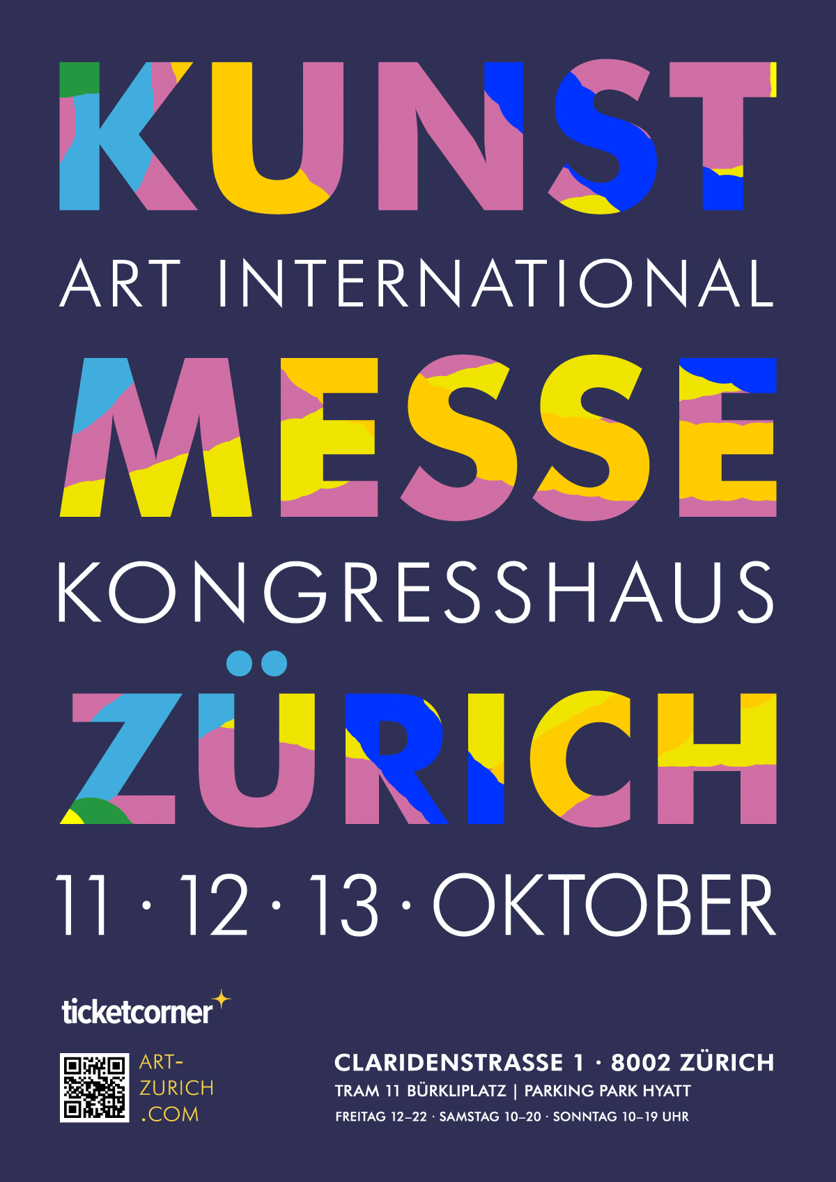 Poster der Kunstmesse Art Zürich 2024