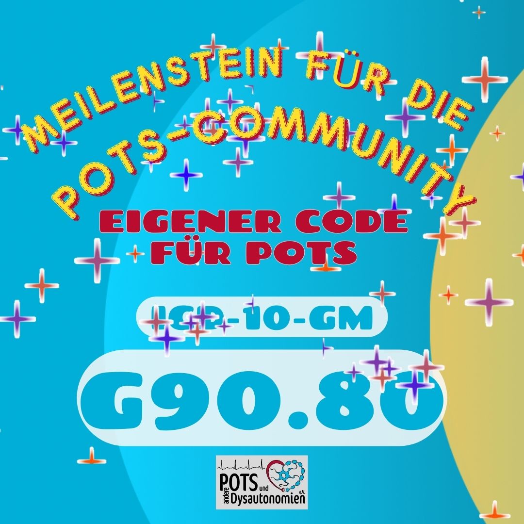 PoTS erhält ICD-10-GM code G90.80 PoTS erhält ICD-10-GM code G90.80