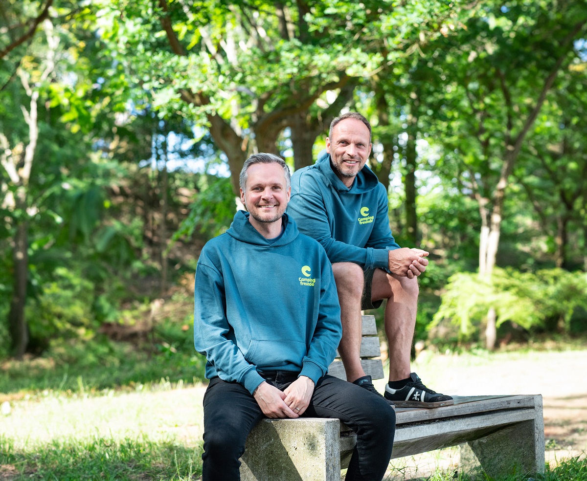 Die Geschäftsführer von Campingfreunde: Marcel Neumann und Christian Pursch Die Geschäftsführer von Campingfreunde: Marcel Neumann und Christian Pursch